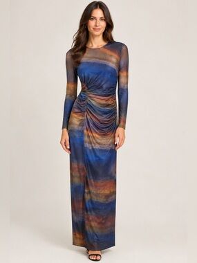 HALFHEART Y2K Fairy Grunge Ombré Long Sleeve‎ Maxi Dress Size Small Whimsigoth